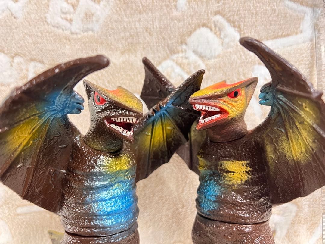 ギャオス　2体セット　ソフビ　日東科学　河田シリーズ　フィギュア　大映