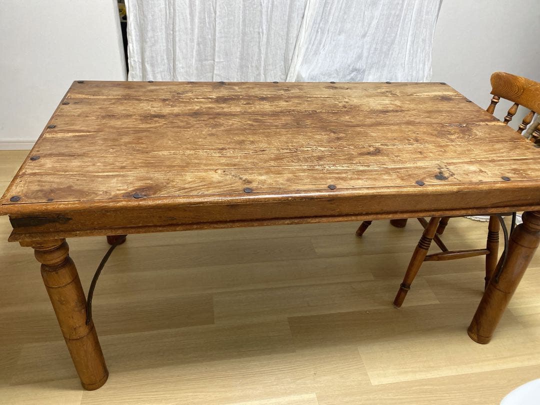 アンティーク　ダイニングテーブル ダイニングセット ダイニングテーブル3点セット 猫脚アンティーク