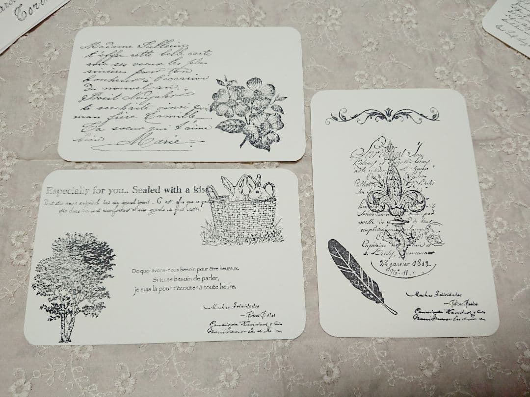 ＊ポストカード風紙モノ＊