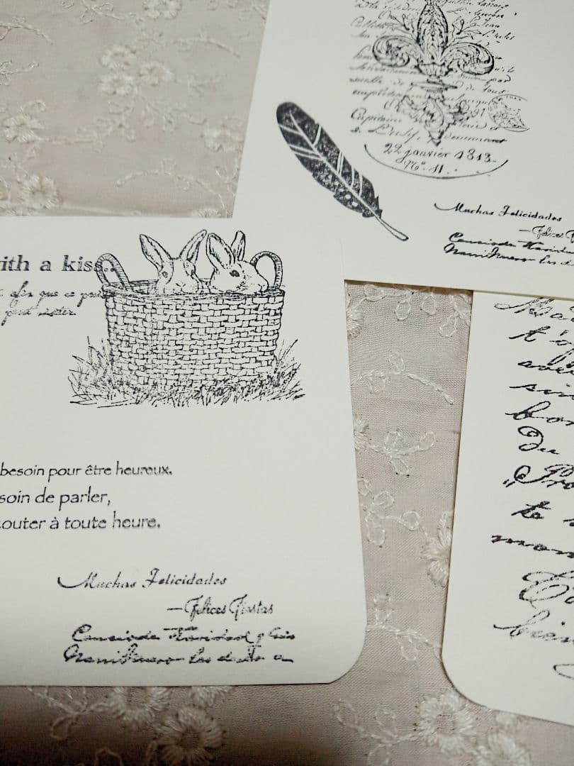 ＊ポストカード風紙モノ＊