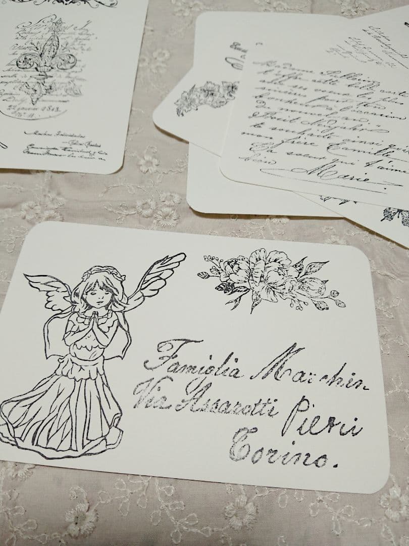 ＊ポストカード風紙モノ＊