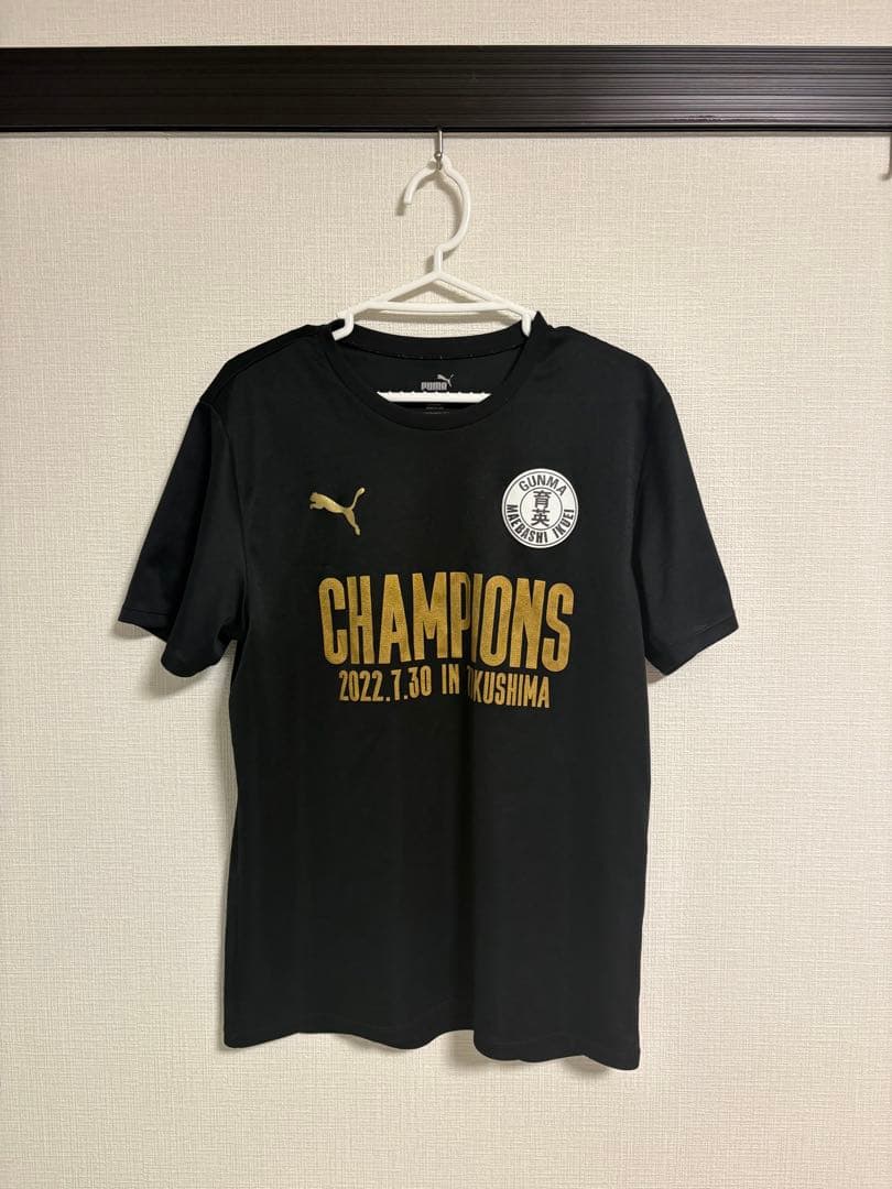 超希少非売品✨️前橋育英サッカー部2022年徳島インターハイ チャンピオンTシャツ 前橋育英サッカーチャンピオン記念 Tシャツ LLサイズ 黒 - メルカリ