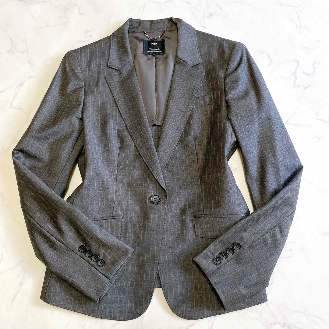美品 23区 bahariye 上質 パンツスーツ ババリエ ストライプ 38 - メルカリ