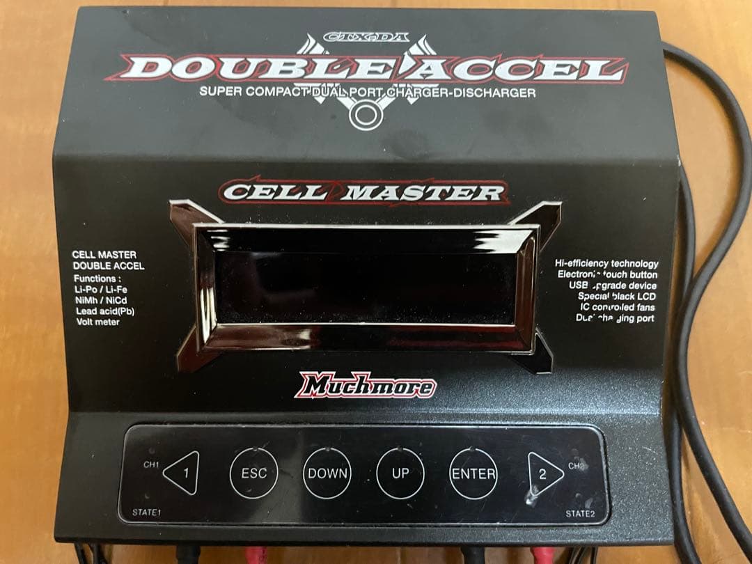 2本同時充電】マッチモア 充電器 セルマスター ダブルアクセル