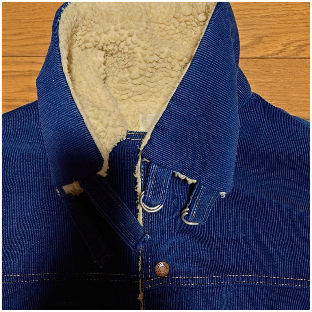 70S モンゴメリーワード インディゴコーデュロイB-3型カラーボアランチ