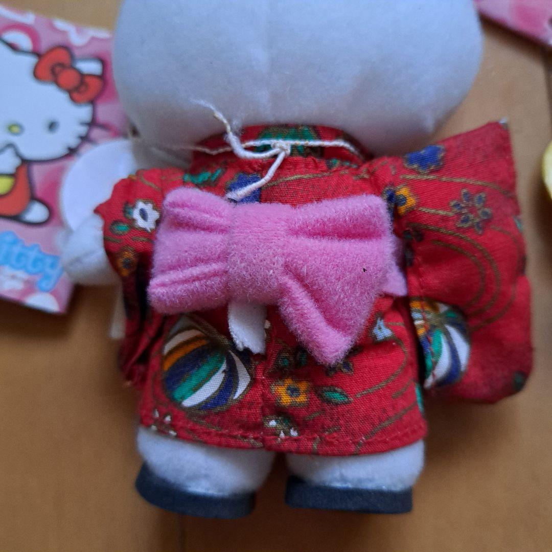 R*0様 2003年　日焼けキティ　白キティ　ハイビスカス　浴衣　ぬいぐるみマス