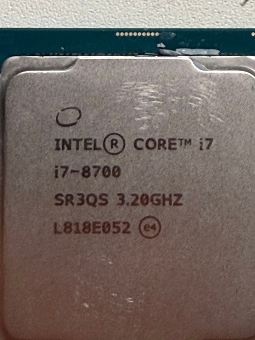 CPU Intel Core i7-8700 CPU 3.20GHz LGA 1151
