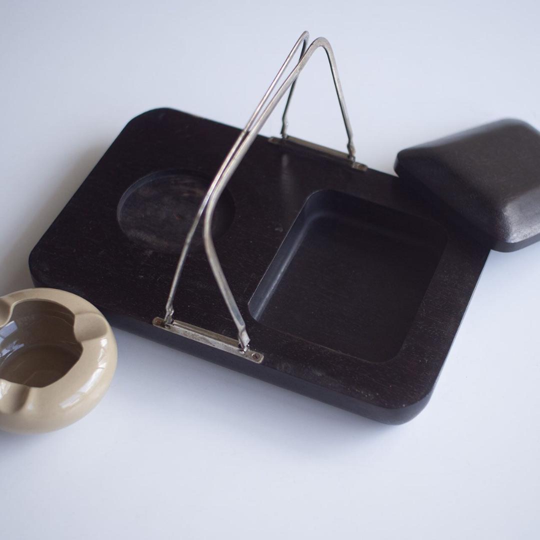 陸軍 煙草盆 「歩兵第五十聯隊第三中隊 幹部一同」