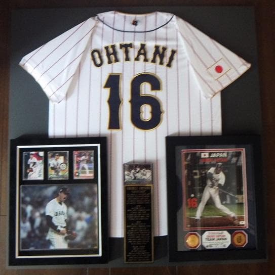 大谷翔平 WBC 2023 侍JAPAN ホームレプリカユニフォーム（刺繍）額入