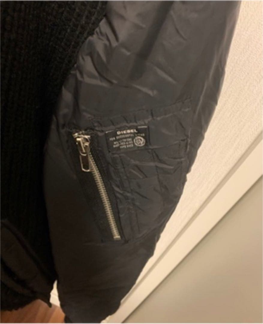 DIESEL K-WEXLER 切替 中綿 ニットジャケット MA-1 - メルカリ