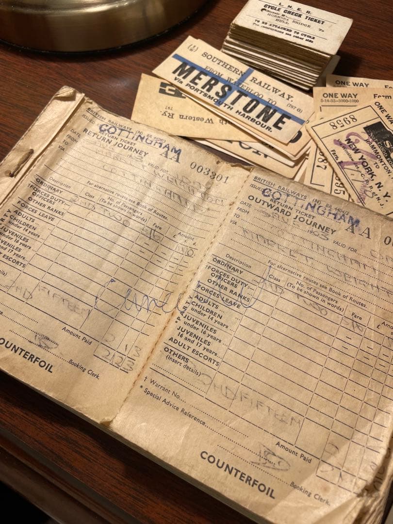 イギリス 鉄道チケット 冊子 レアな鉄道チケット詰め合わせ