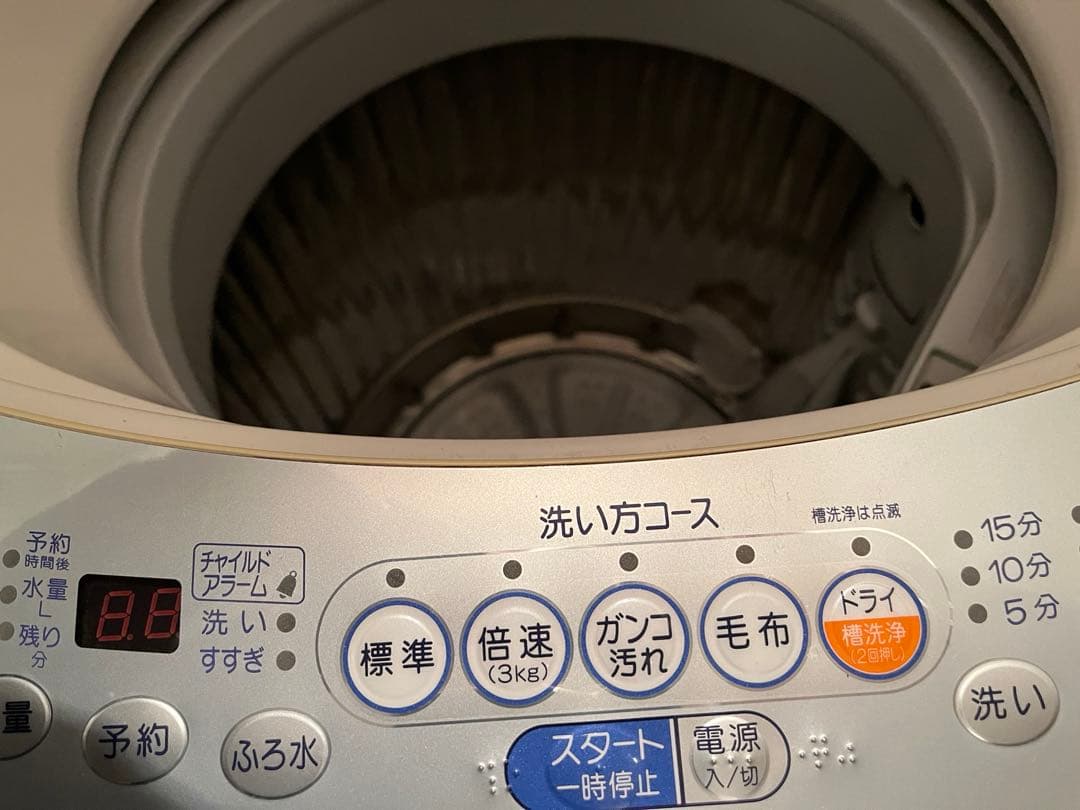 SHARP 縦型洗濯機 6.0kg 大阪市内引き取りは300円でOKです