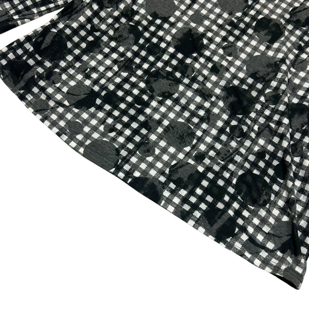 慈雨 デザインカットソー ドット チェック センソユニコ 40 L - メルカリ