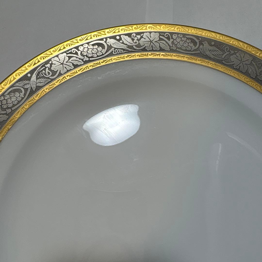 大倉陶園 白金金蝕唐草葡萄 ミートプレート 26cm - メルカリ