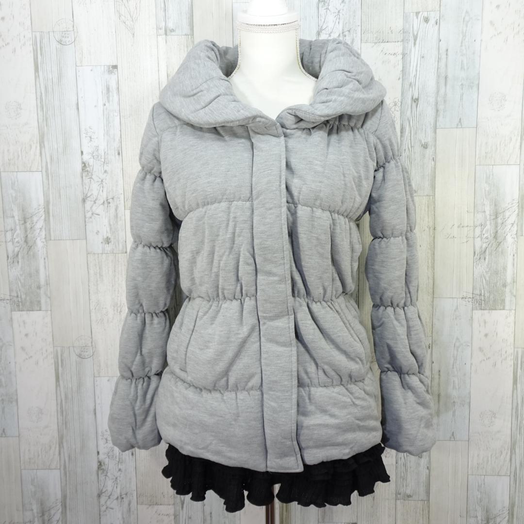 a.g.plus ダウンジャケット グレー 平成ギャル y2k グランジ - メルカリ