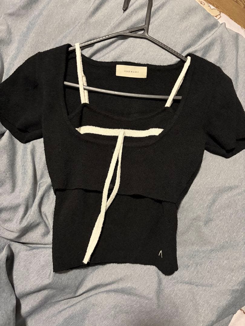 正規品 andmary Natalie ribbon set black - メルカリ