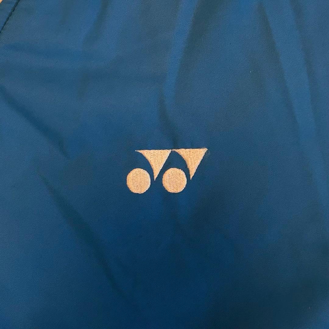 YONEX 青 Vネック 長袖 ウォームアップウェア ヒートカプセル Mサイズ