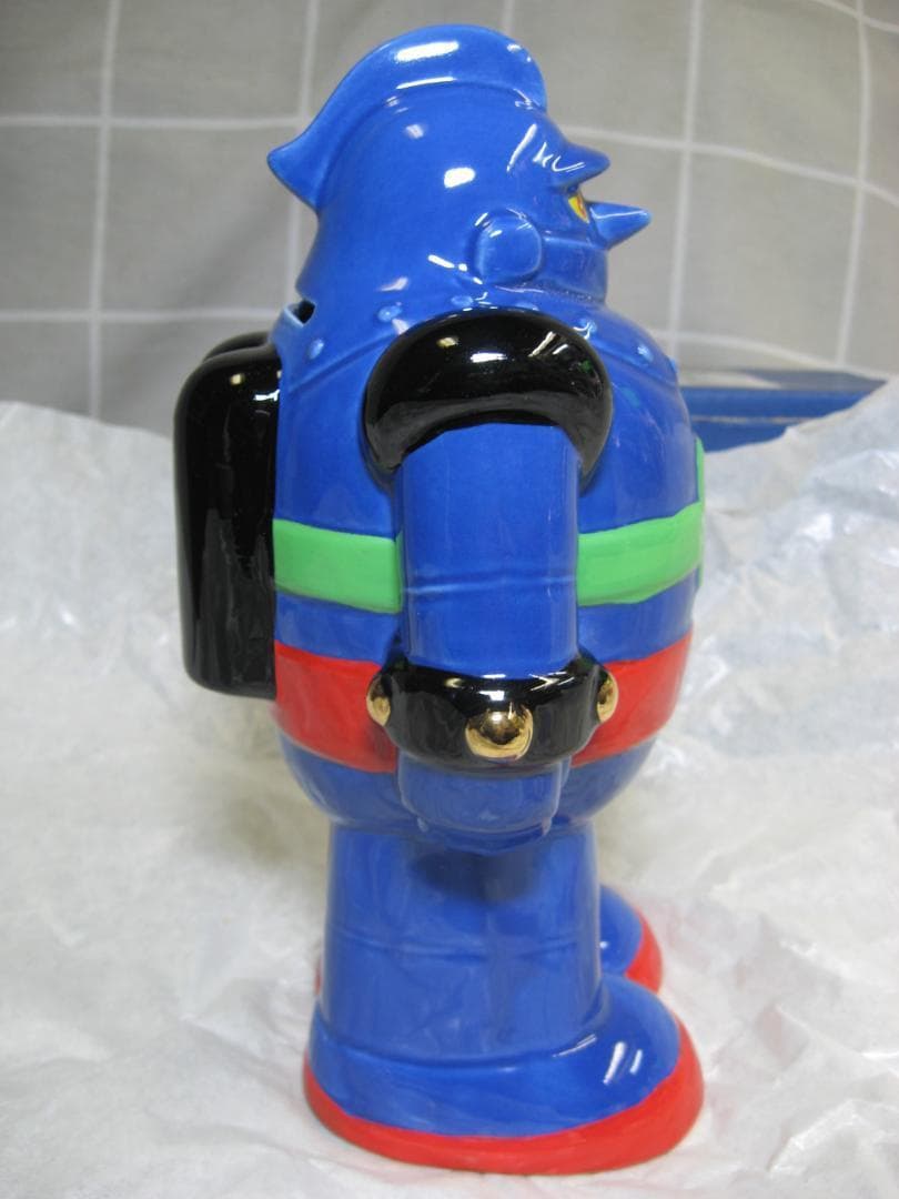 【限定品】マーミット 鉄人28号 陶製高級貯金箱 ブルー デッドストック！