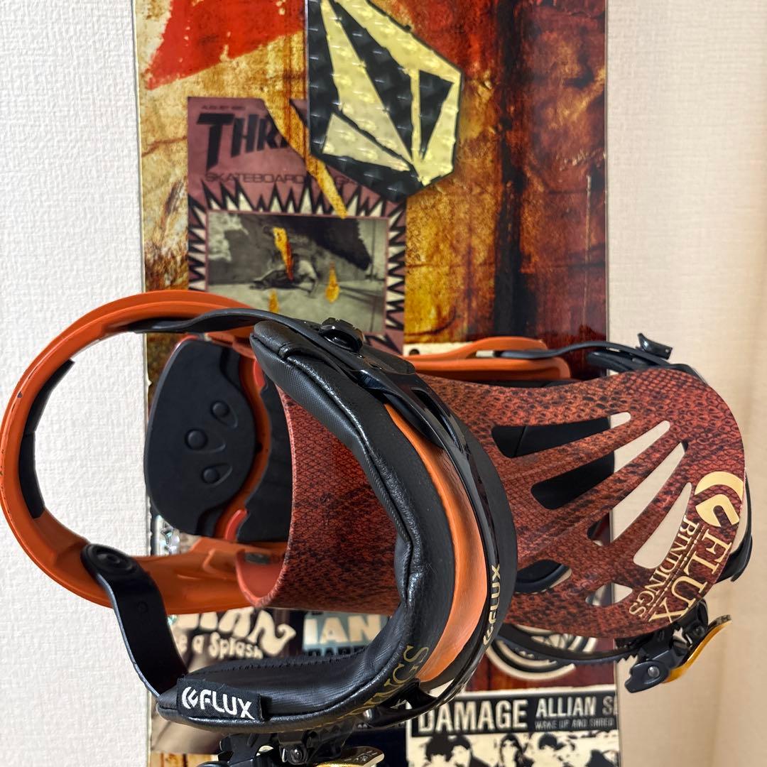 ALLIAN DAMAGE 150 スノーボード FLUX ビンディング セット - メルカリ
