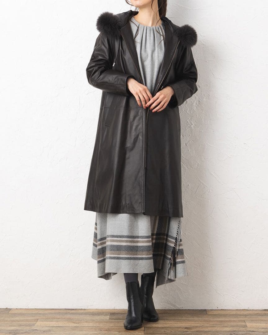 元町ゼラール　Zelal キルトインナー付きレザーコート《2点セット》