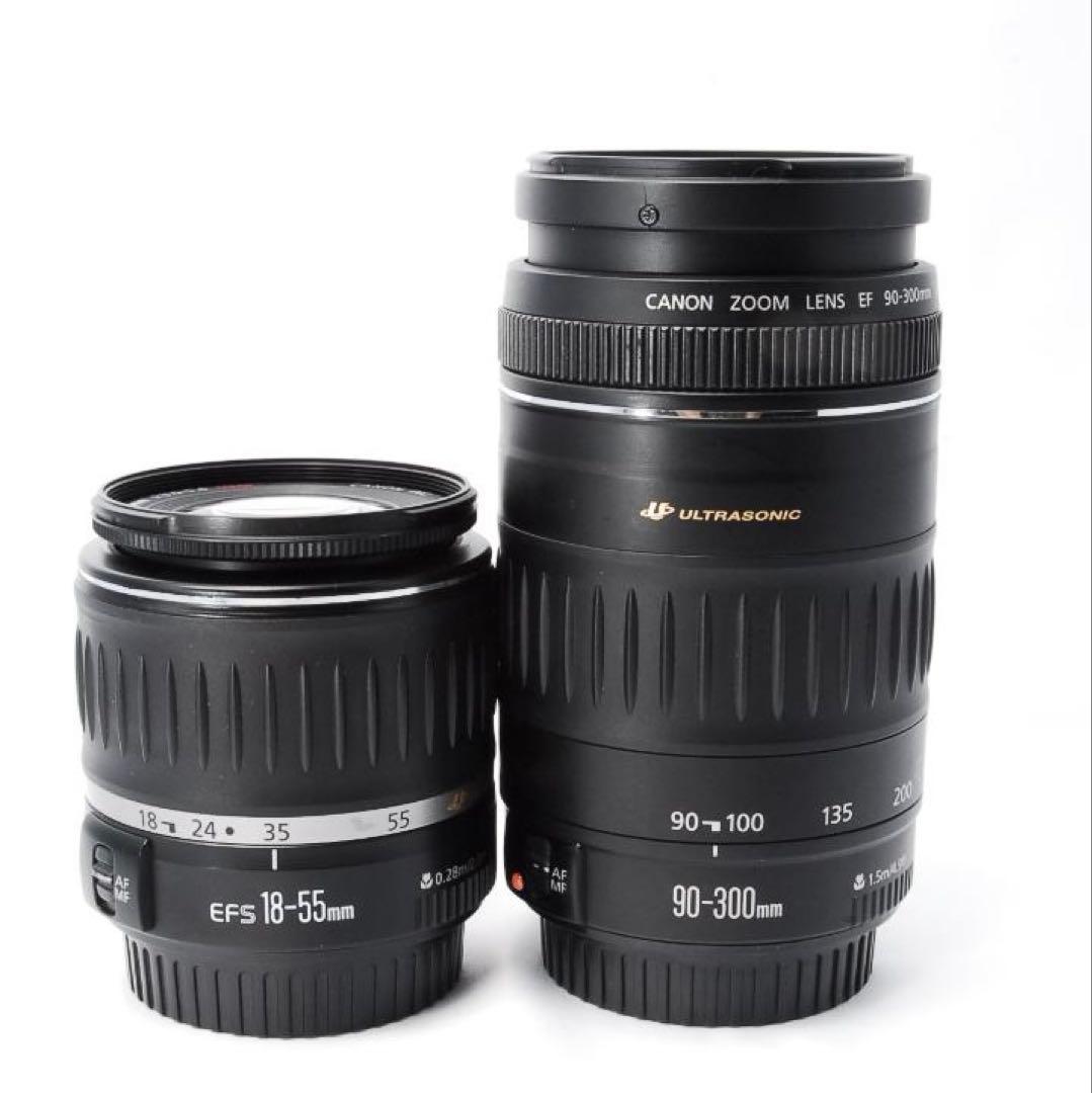 キャノン Kiss X2✨✨一眼レフカメラ✨超望遠レンズ✨ダブルレンズ