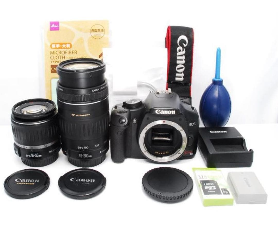 キャノン Kiss X2✨✨一眼レフカメラ✨超望遠レンズ✨ダブルレンズ