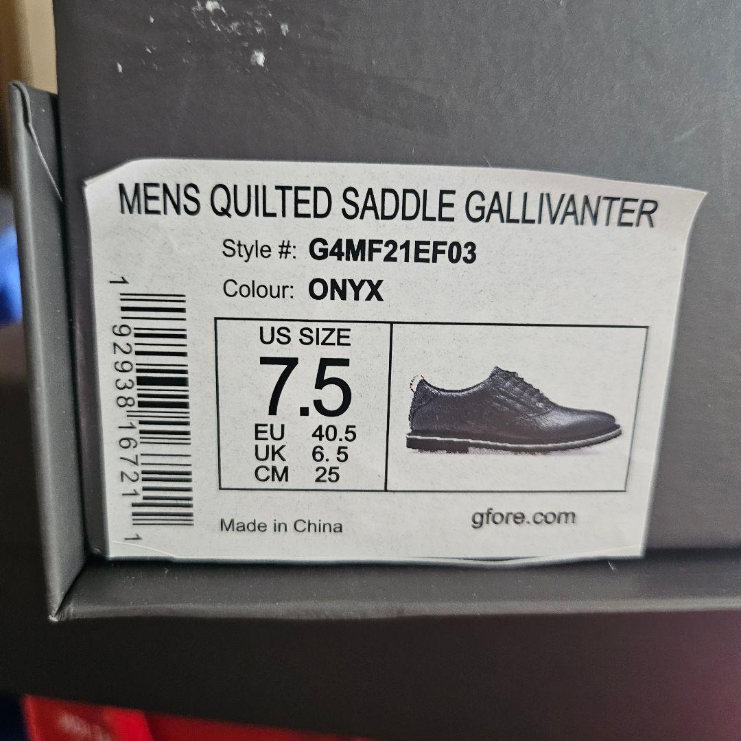 【G/FORE ジーフォア】クラッシックデザイン ゴルフシューズ黒 25.0cm