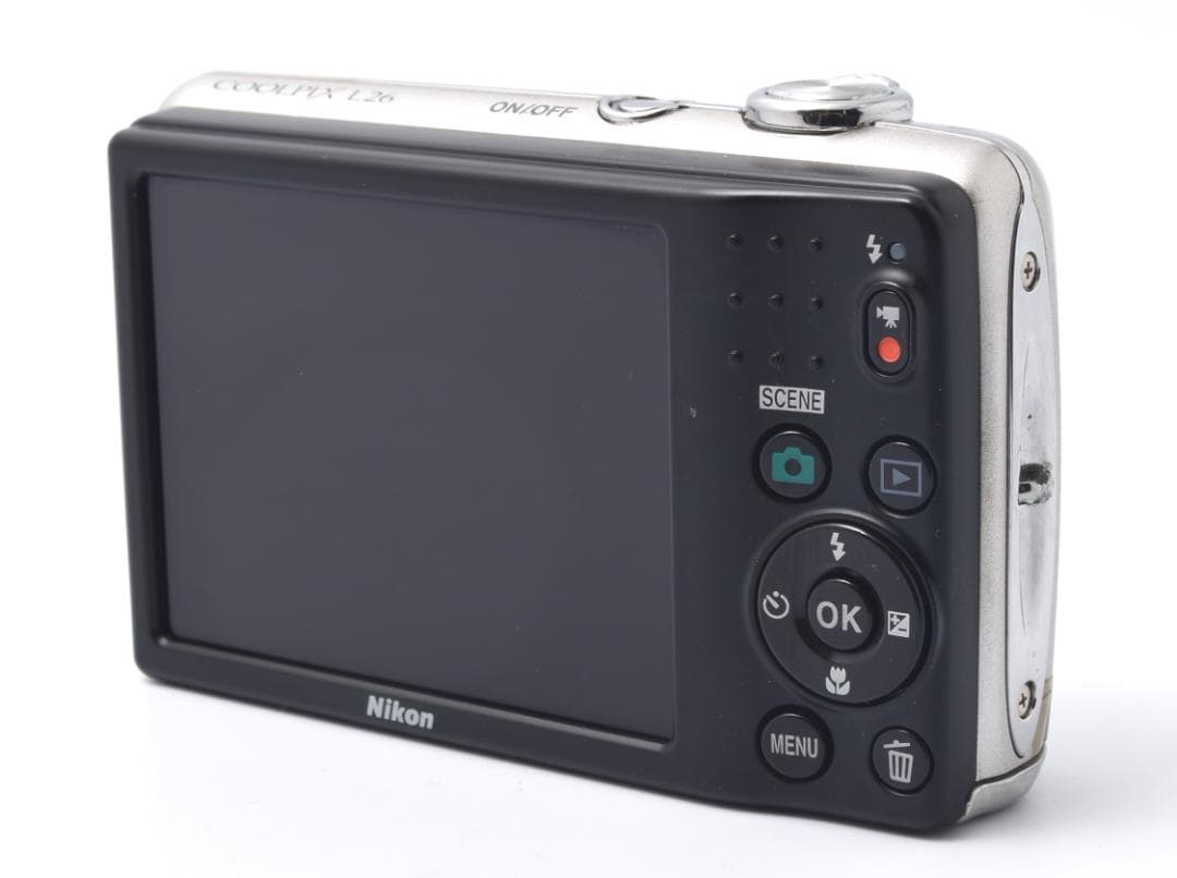ニコン　Nikon COOLPIX L26 シルバー 《便利な乾電池仕様》