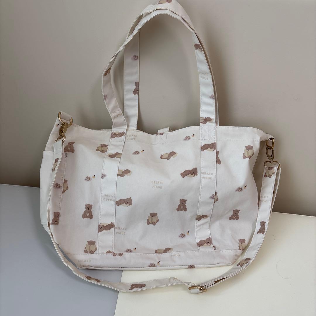 ジェラートピケ マザーズバッグ くま ベア - メルカリ