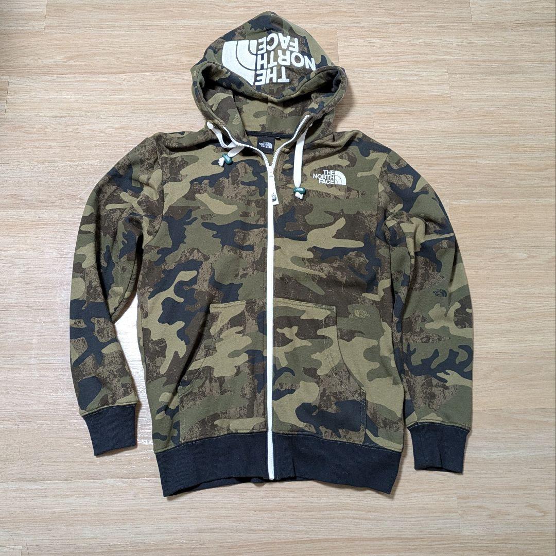 ノースフェイス迷彩パーカー（美品）north face Mサイズカモフラ