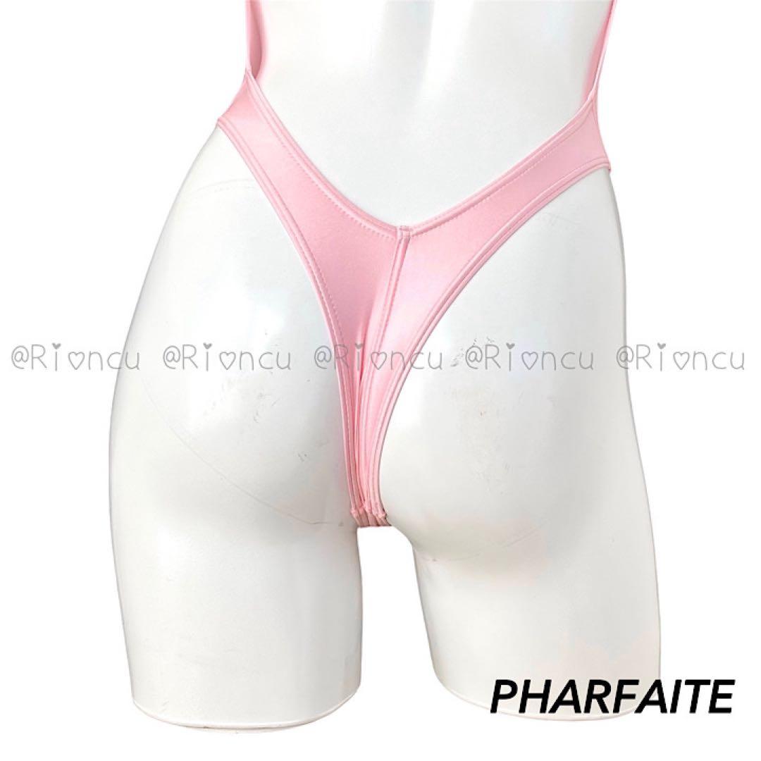 新品【パルフェット PHARFAITE】Tバックレーシングスイムウェア ピンク