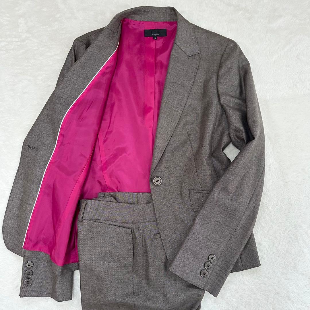 ICB　アイシービー　セットアップスーツ　パンツ　レディース　シルク　42　XL 楽天市場】パンツスーツ（ブランドICB）（スーツ・セットアップ