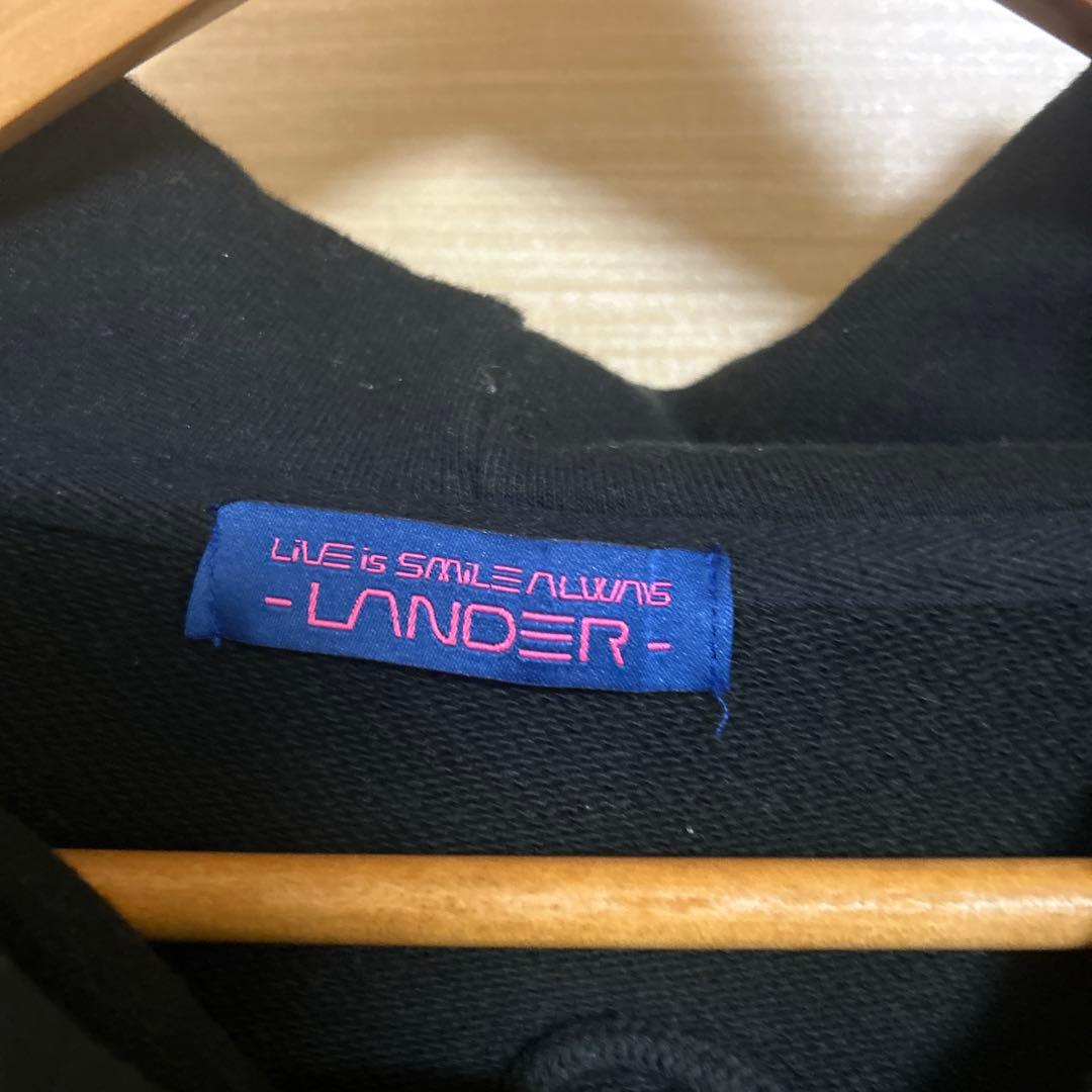 Lisa Lander tour 黒 ジップアップフーディ