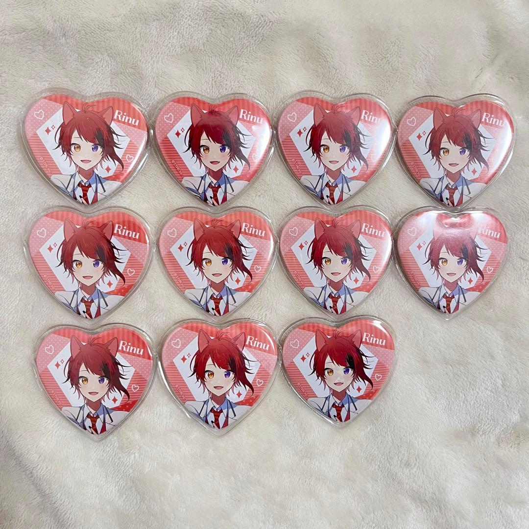 すとぷり 莉犬くん ハナミライハート缶バッジ - メルカリ