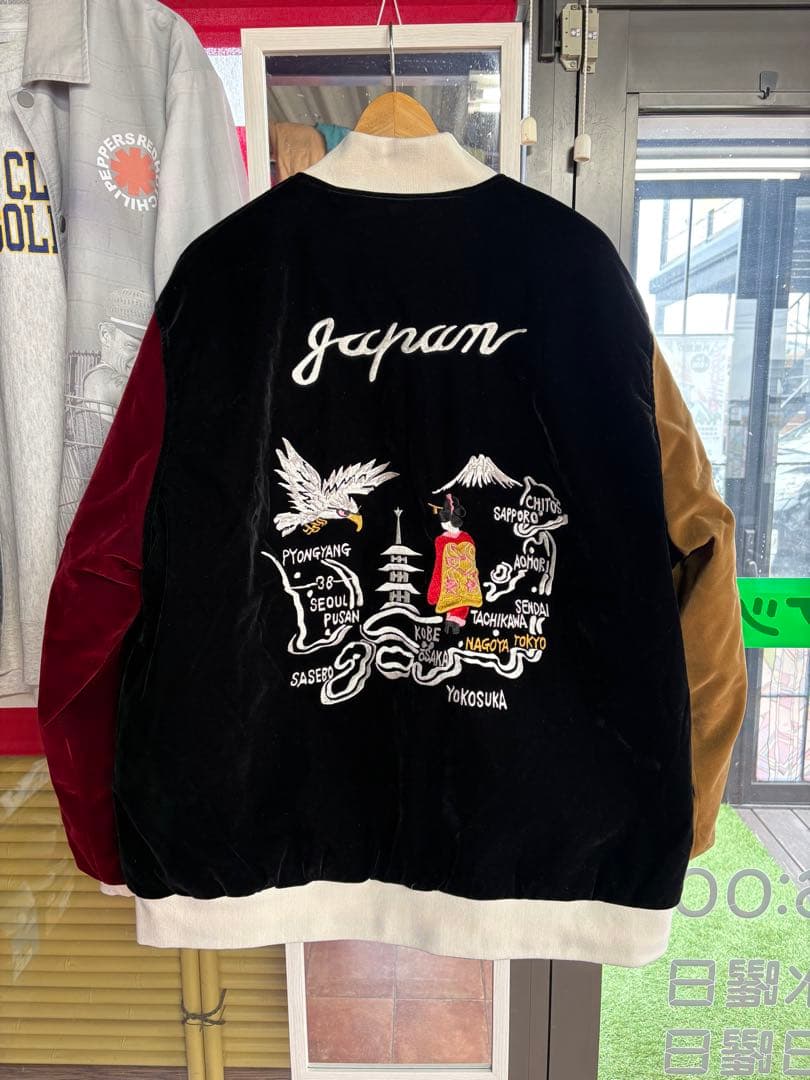 週末限定大特価！TAION♪クレイジー♪ベロアスカジャン♪XXL/ダウン