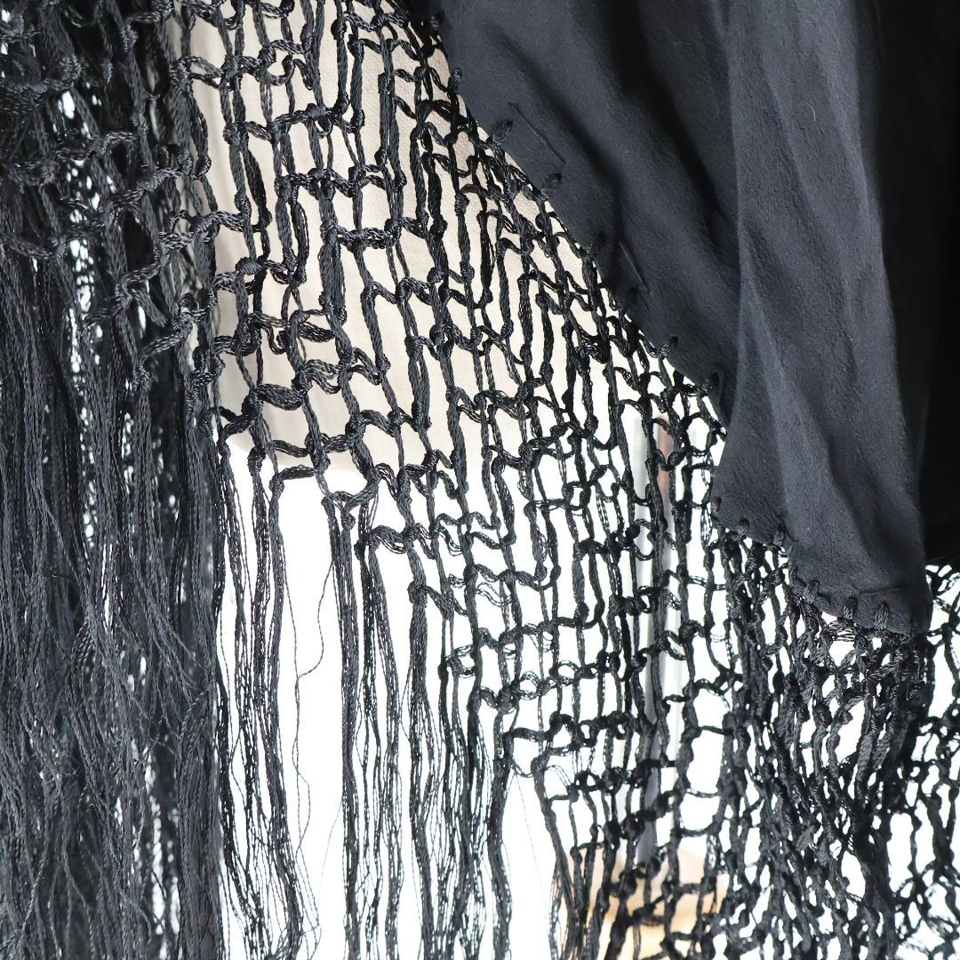 美品 フラメンコ衣装】ブラック マントン シージョ ピキージョ 刺繍