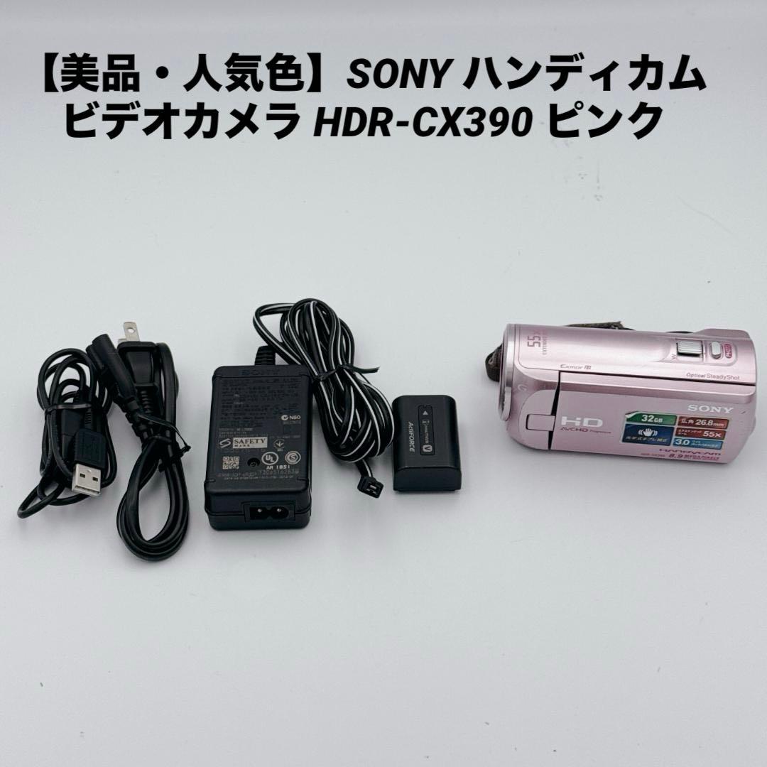 【美品・人気色】SONY ハンディカム ビデオカメラ HDR-CX390 ピンク HDR-CX390 特長 : こども撮り3原則 高画質機能 | デジタルビデオカメラ