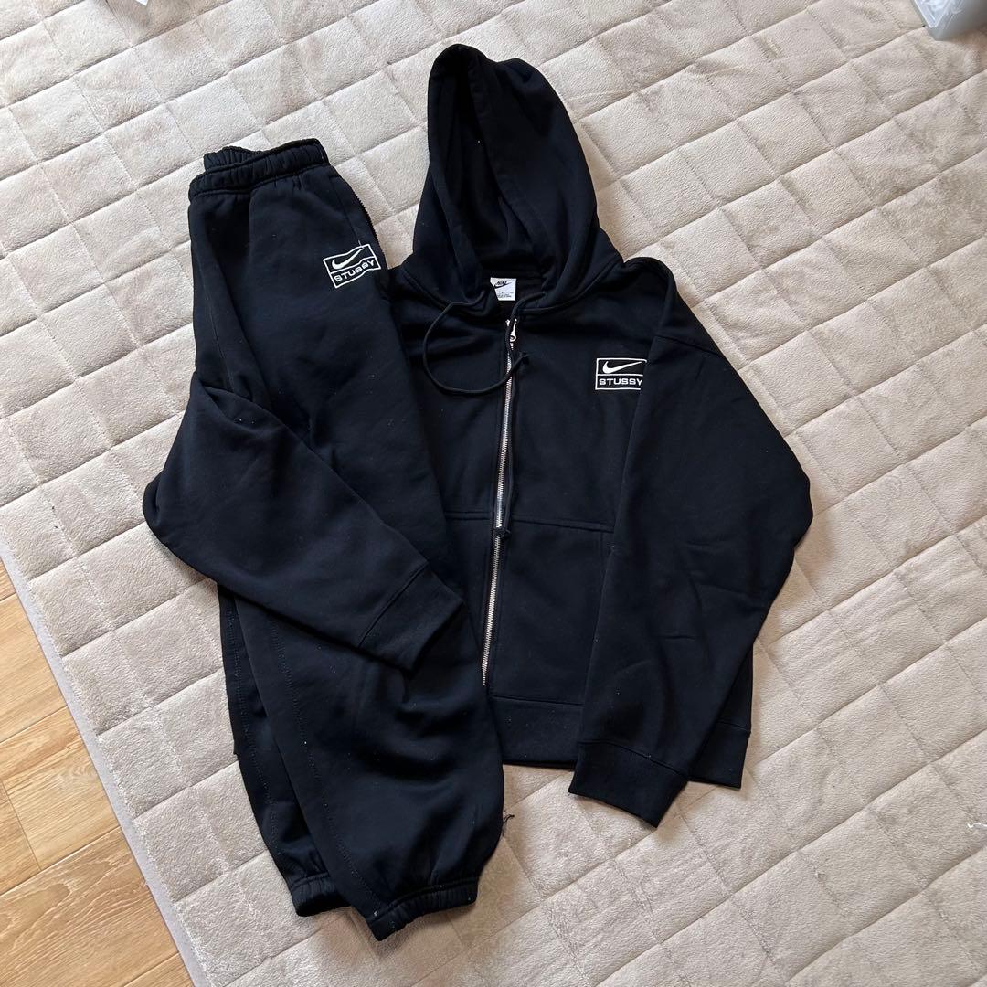 試着品】STUSSY×NIKE ジップパーカー セットアップ 他サイズあり