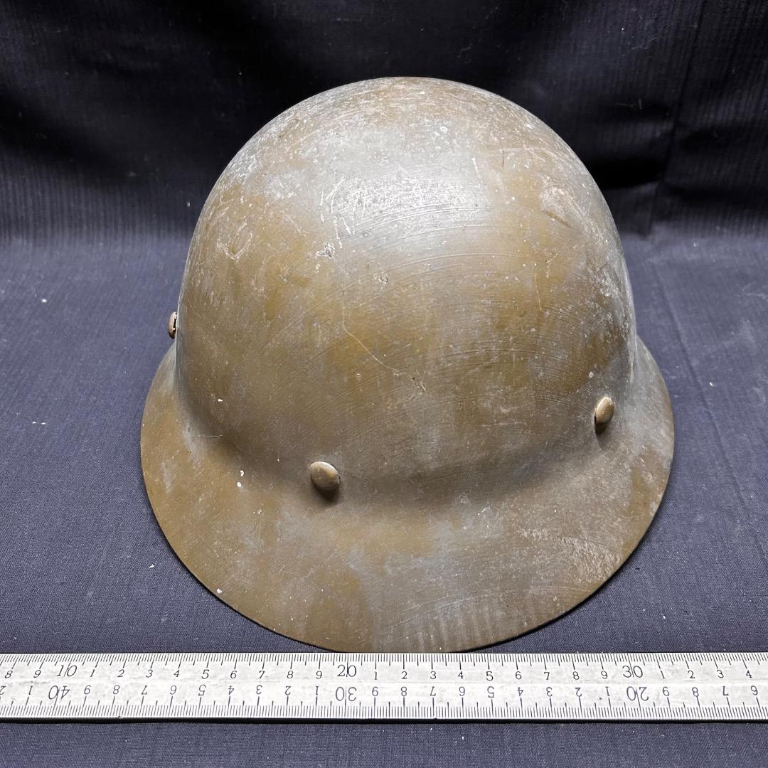 ▽Aa前1009 旧日本軍 三重朝日 鉄帽 大日本帝国 ヘルメット 陸軍