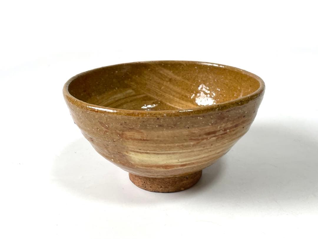 陶芸家　作家物　九代　長岡住右衛門　長岡空味 刷毛目茶碗　伊羅保　出雲　楽山焼 買取作家》長岡住右衛門・出雲楽山焼 －陶芸 – 骨董品・古道具・茶道具
