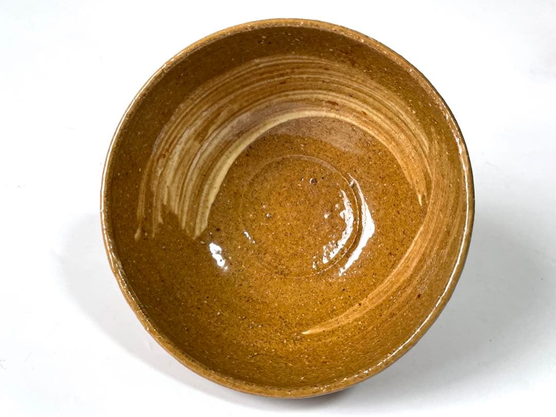 陶芸家作家物九代長岡住右衛門長岡空味 刷毛目茶碗伊羅保出雲楽山焼