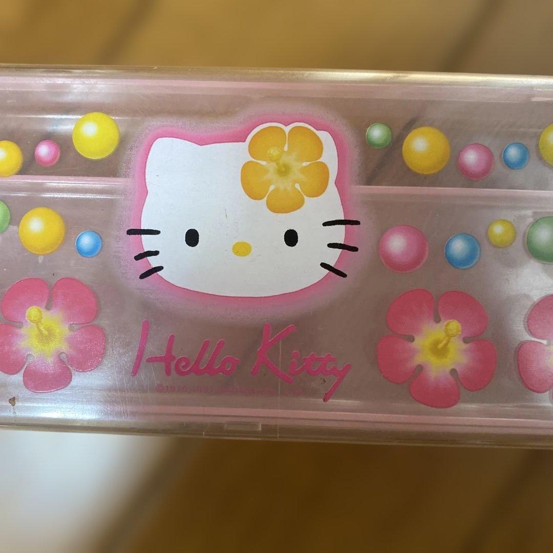 レトロハイビスカスハローキティ ペンケース 2000年当時物 - メルカリ