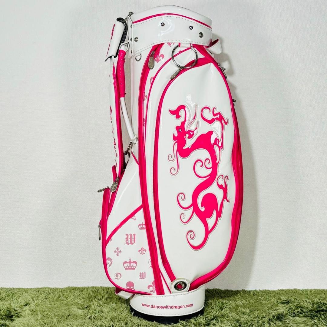 ダンスウィズドラゴン キャディバッグ カート式 5分割 エナメル 大人気