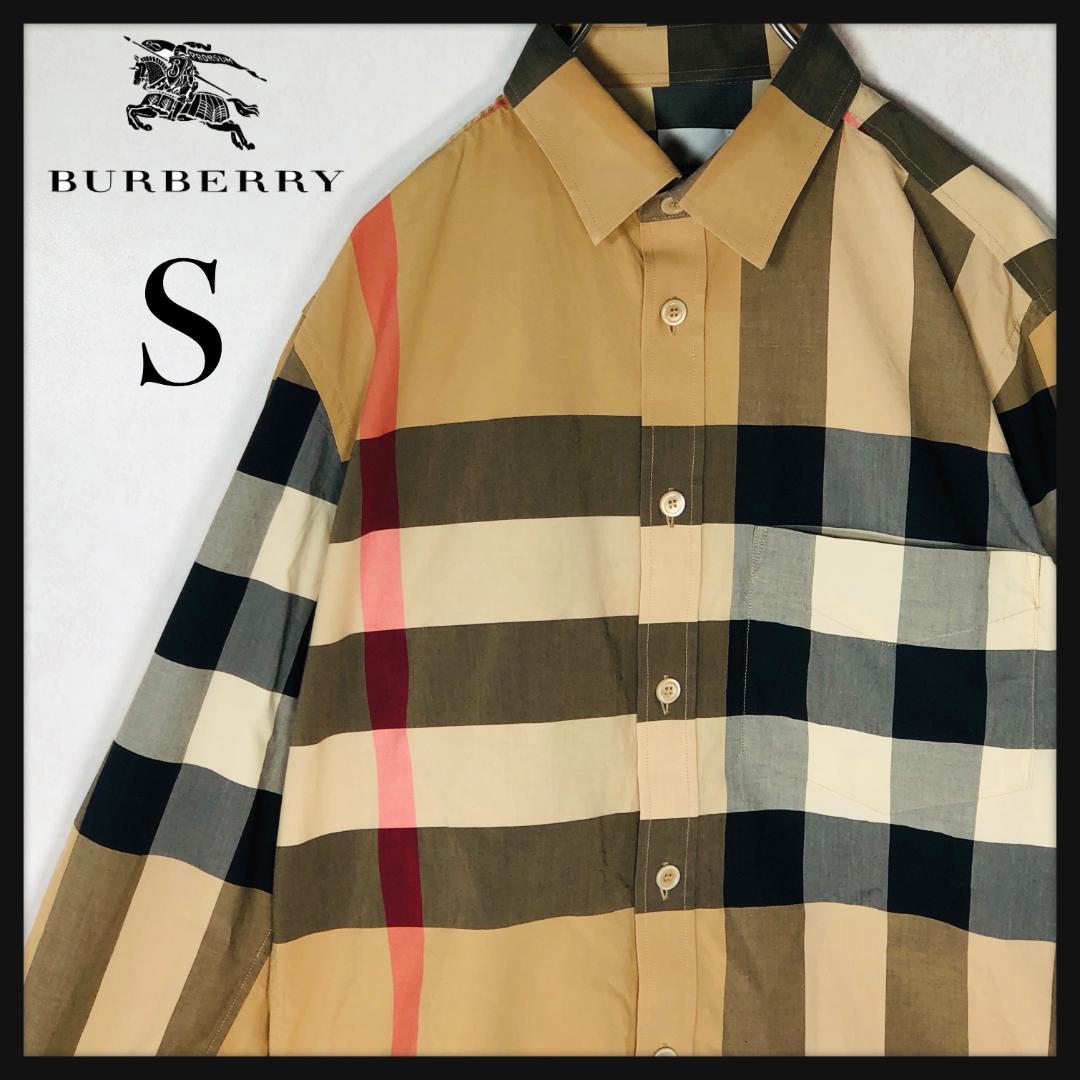 美品 目黒蓮着用】バーバリー メガチェック ノバチェック 長袖 シャツ