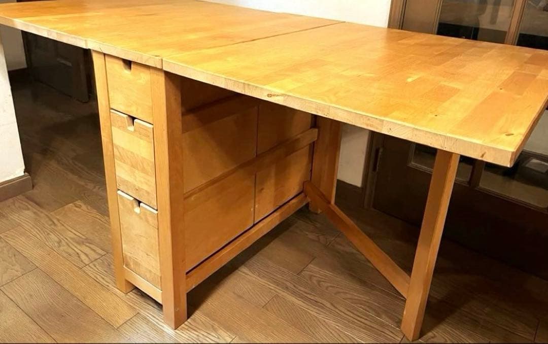 ろびん　IKEA NORDEN ノールデン　バタフライテーブル　廃盤品 IKEA NORDEN ノールデン ゲートレッグテーブル バタフライテーブル