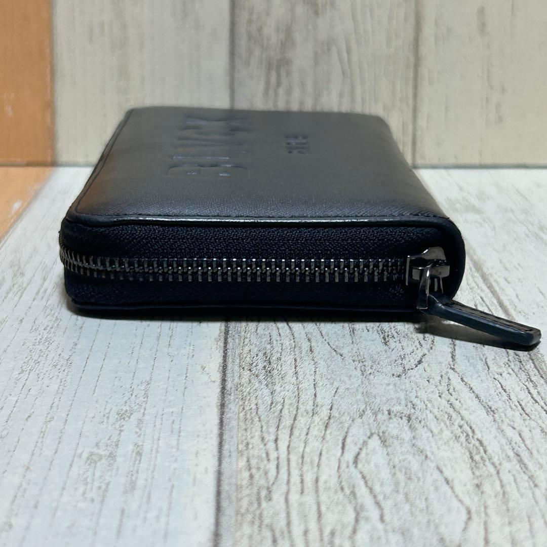 BLVCK PARIS】ブラックパリ 長財布 ブラック レザー ロゴ - メルカリ