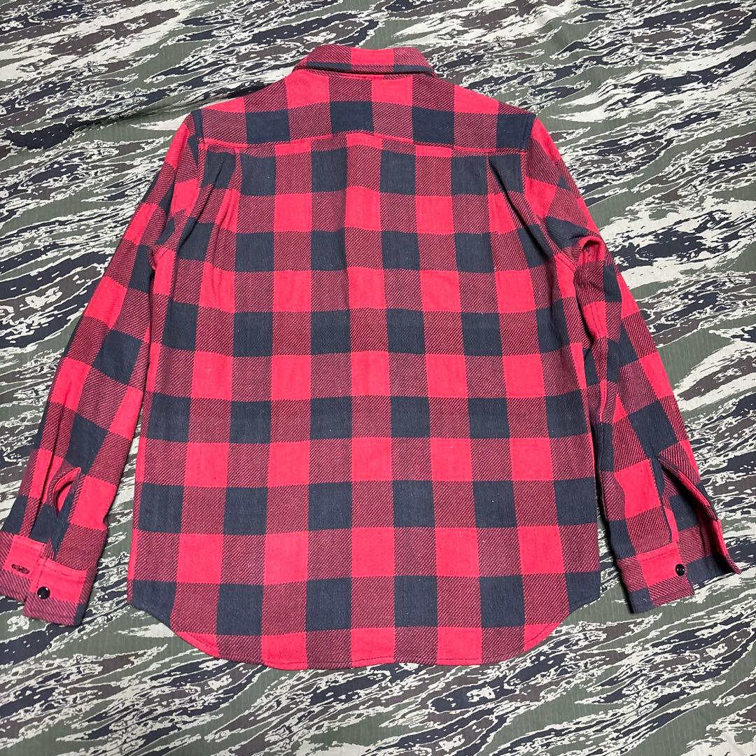 FIVE BROTHER ブロックチェックネルシャツ 赤黒M ファイブブラザー