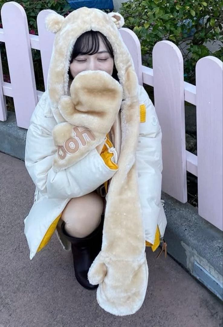 ディズニーリゾート くまのプーさん マフラー キャップ - メルカリ