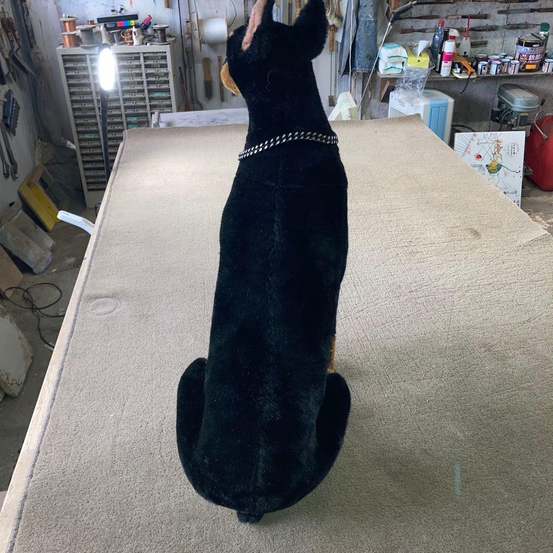 等身大 ドーベルマン ぬいぐるみ 高さ64cm 犬