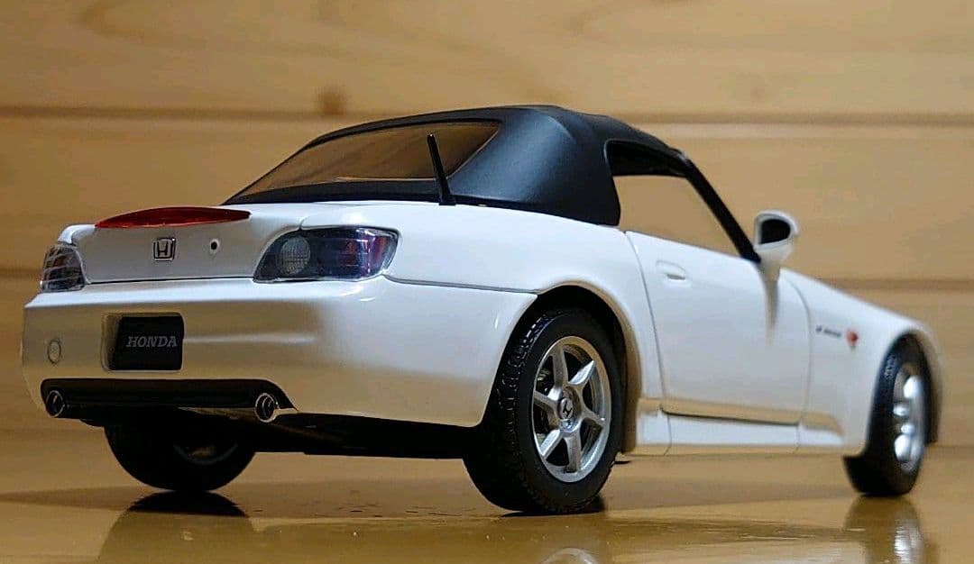 エブロEBBROホンダS2000 1/24プレミアムコレクション白ホワイト中古品